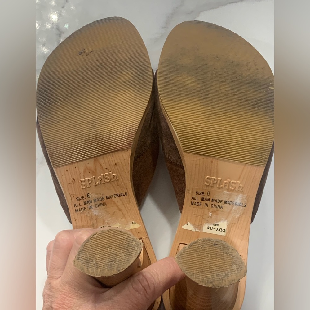 Splash 70’s Patchwork Mules. Size 6 - image 5